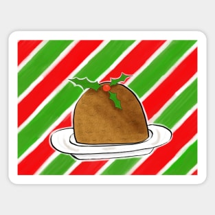 a very merry christmas pudding Sticker